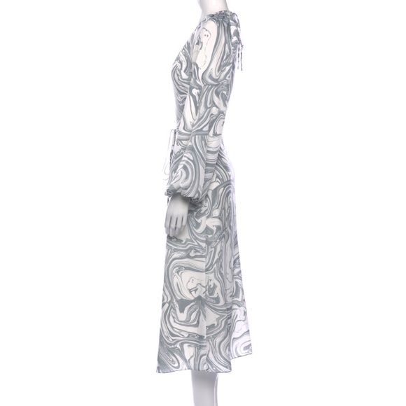 JONATHAN SIMKHAI MELLIE MARBLE PRINT MIDI DRESS - Picture 2 of 5